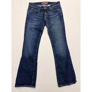 Levis Superlow 524 Bootcut Jeans Juniors 5M Blue Med Wash Low Rise Stretch 27x31